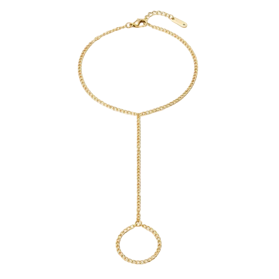 Infinity Halo Hand Chain Bracelet