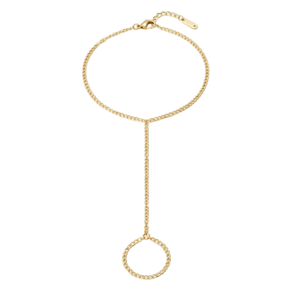 Infinity Halo Hand Chain Bracelet