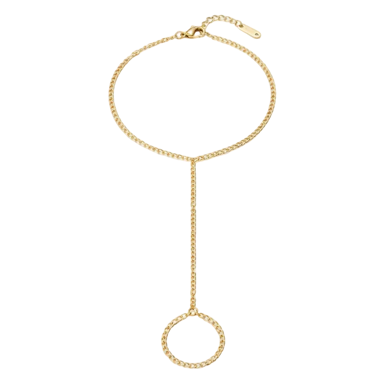 Infinity Halo Hand Chain Bracelet