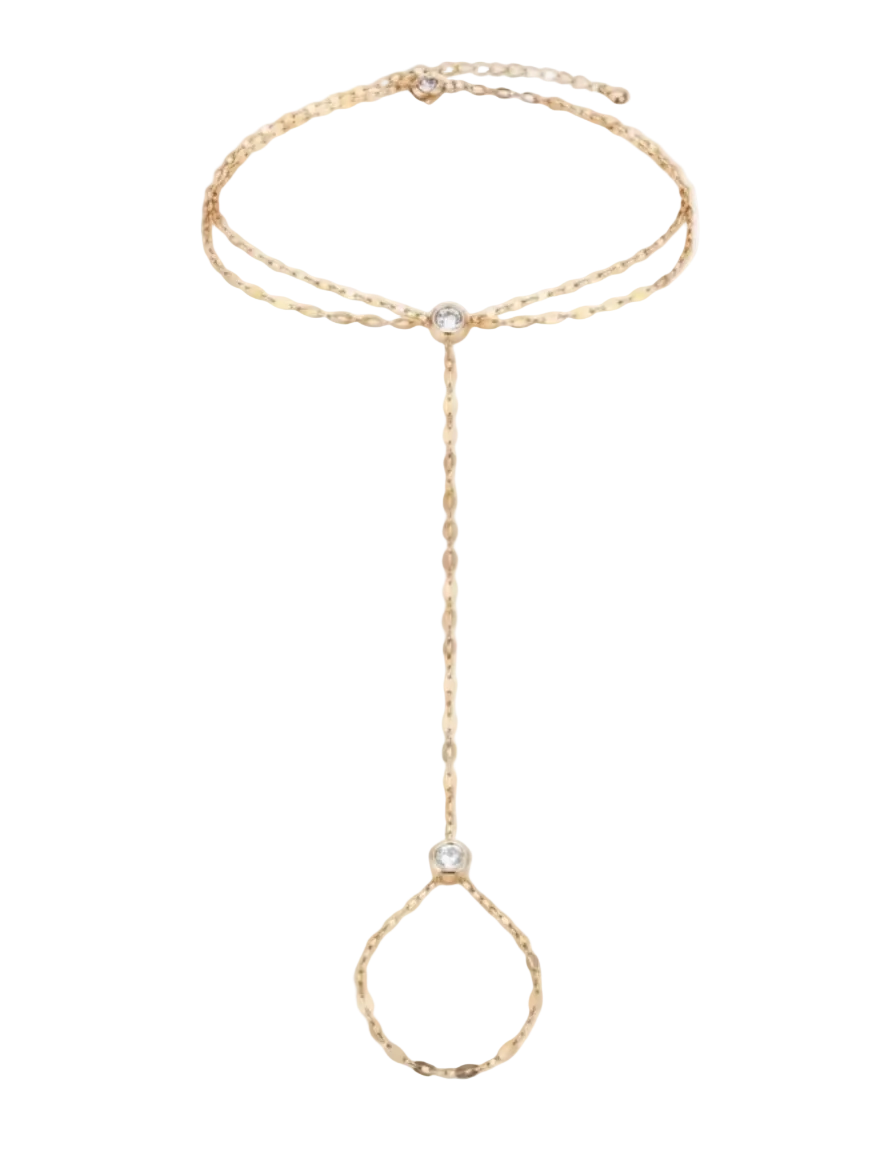 Celestial Cascade Hand Chain Bracelet