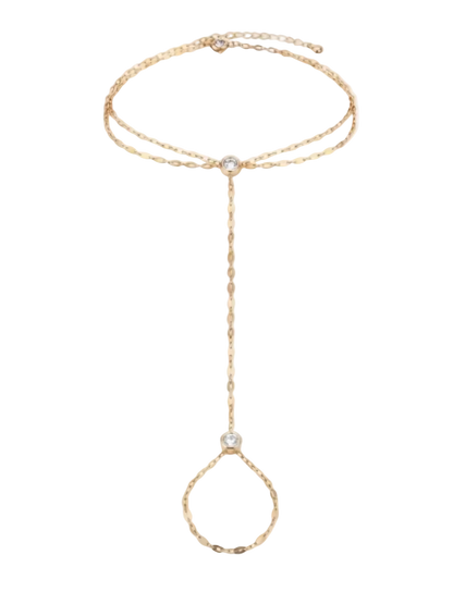 Celestial Cascade Hand Chain Bracelet