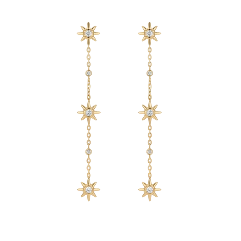 Celestia Starfall Drop Earrings