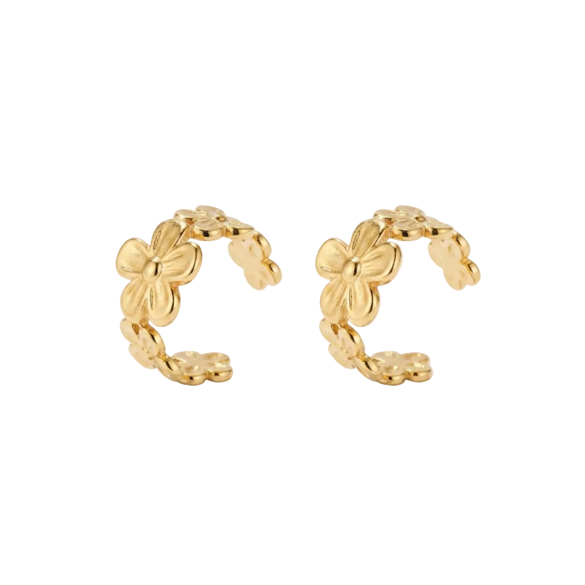 Blossom Floral Cuff Earrings