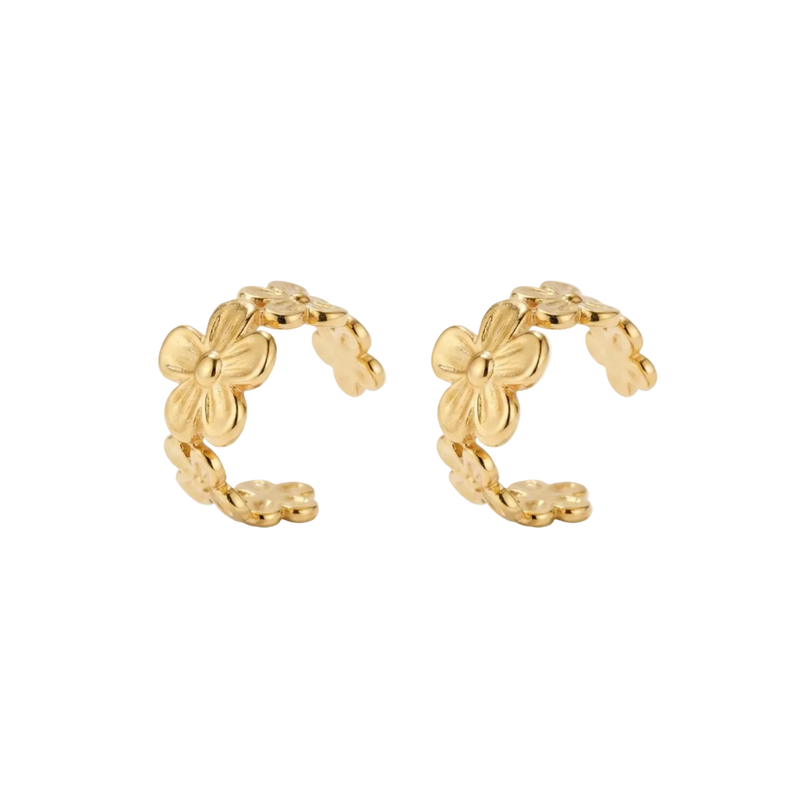 Blossom Floral Cuff Earrings