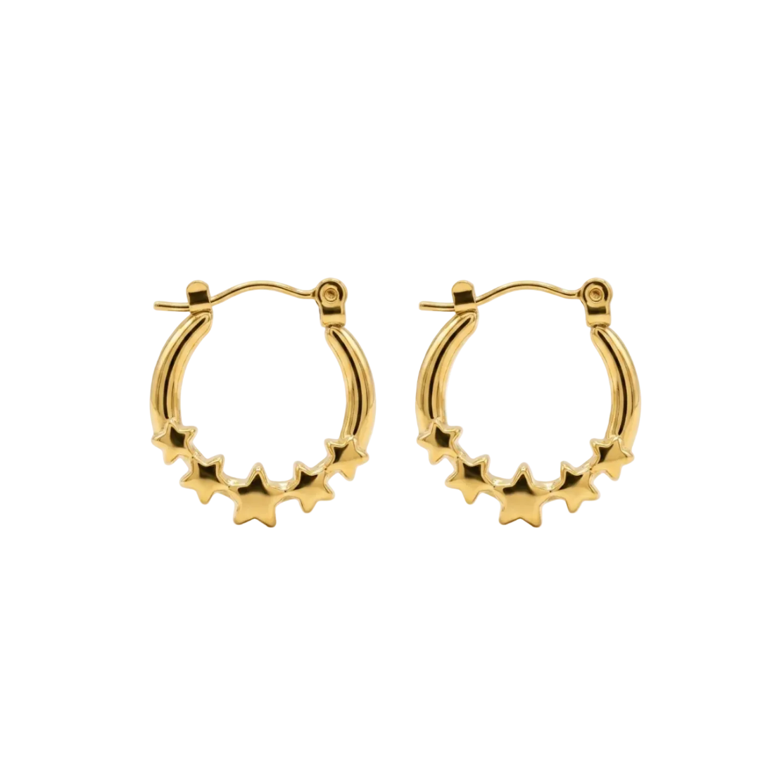 Celeste Star Hoop Earrings