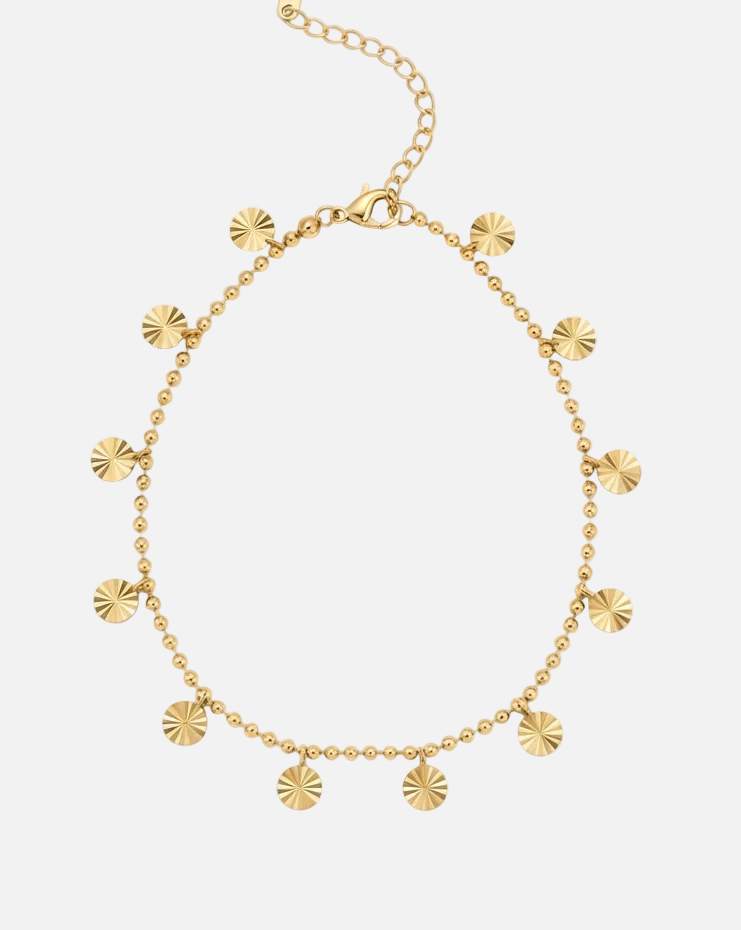 Solara Disc Charm Anklet