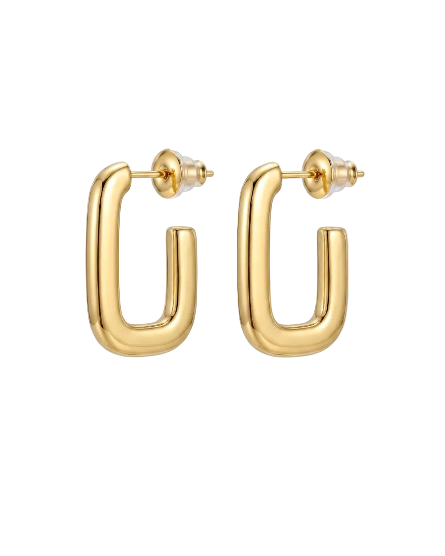 Luna U Hoop Earrings
