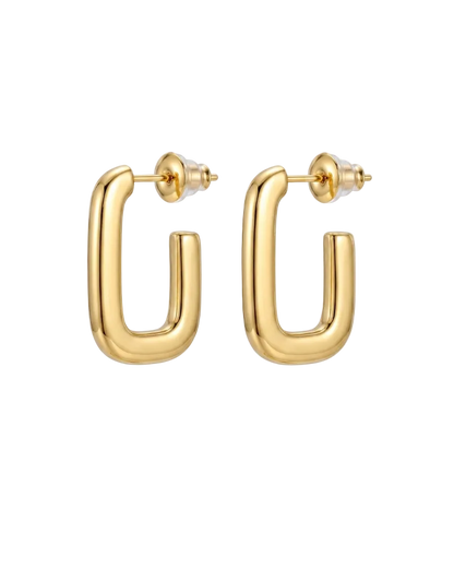 Luna U Hoop Earrings