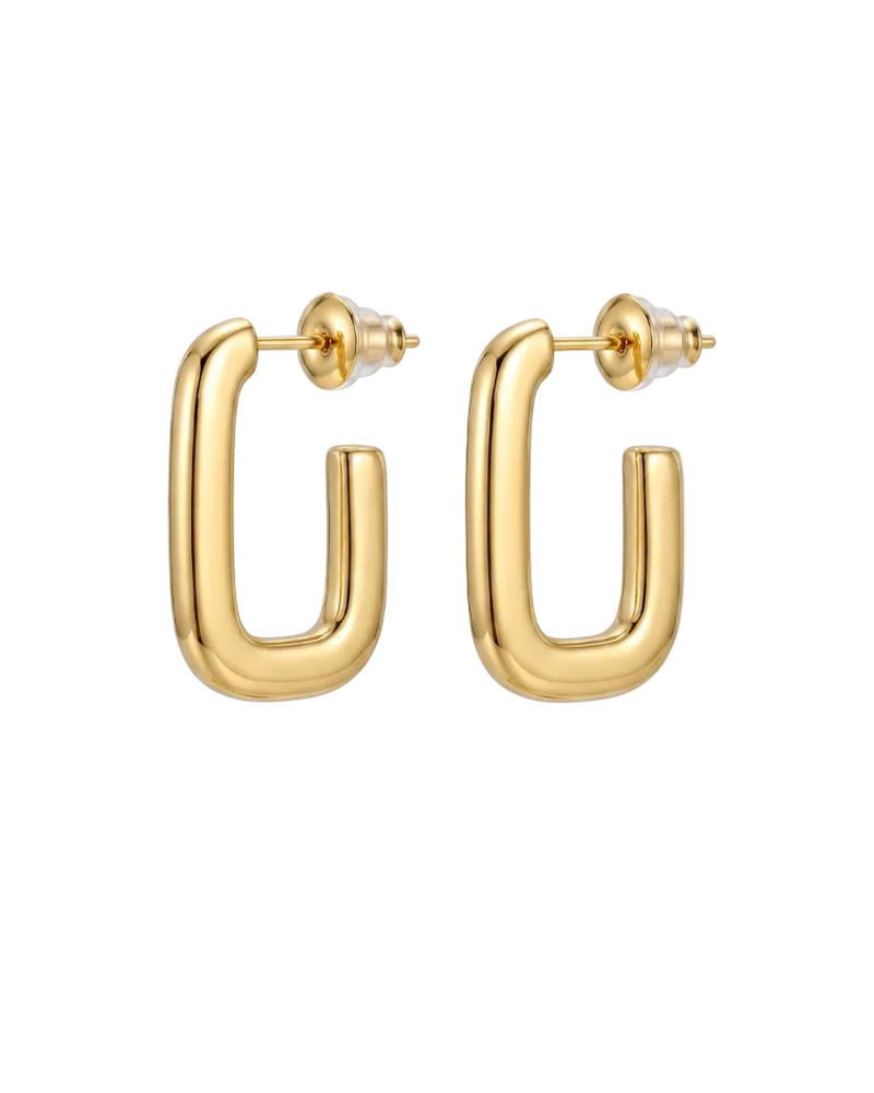 Luna U Hoop Earrings