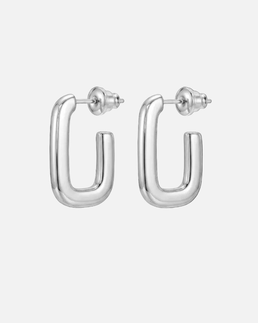 Luna U Hoop Earrings