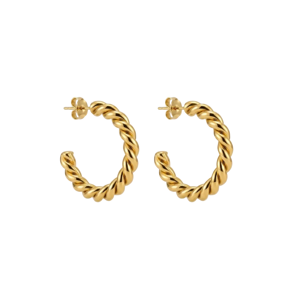 Verona Twisted Hoop Earrings