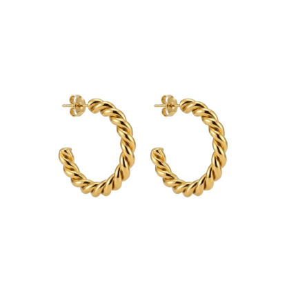 Verona Twisted Hoop Earrings