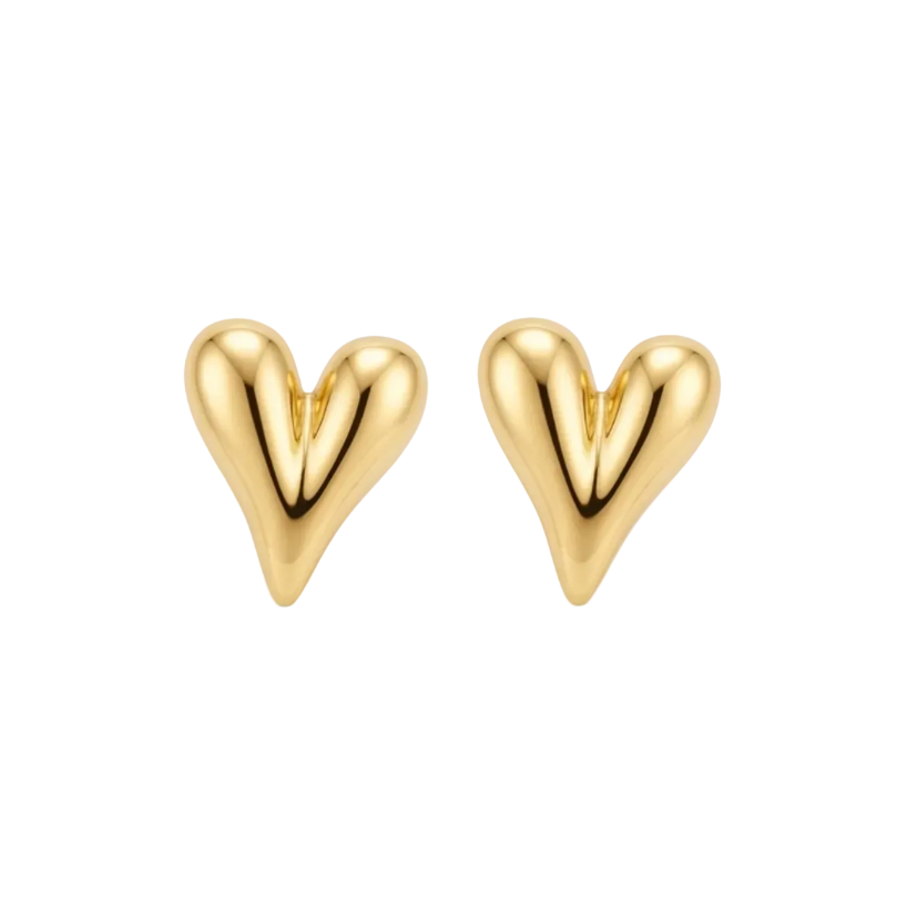 Amour Heart Stud Earrings