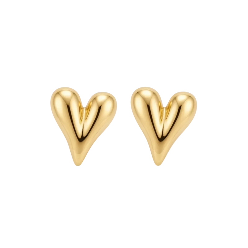 Amour Heart Stud Earrings