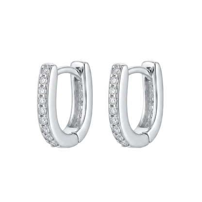 Pavé Huggie Earrings