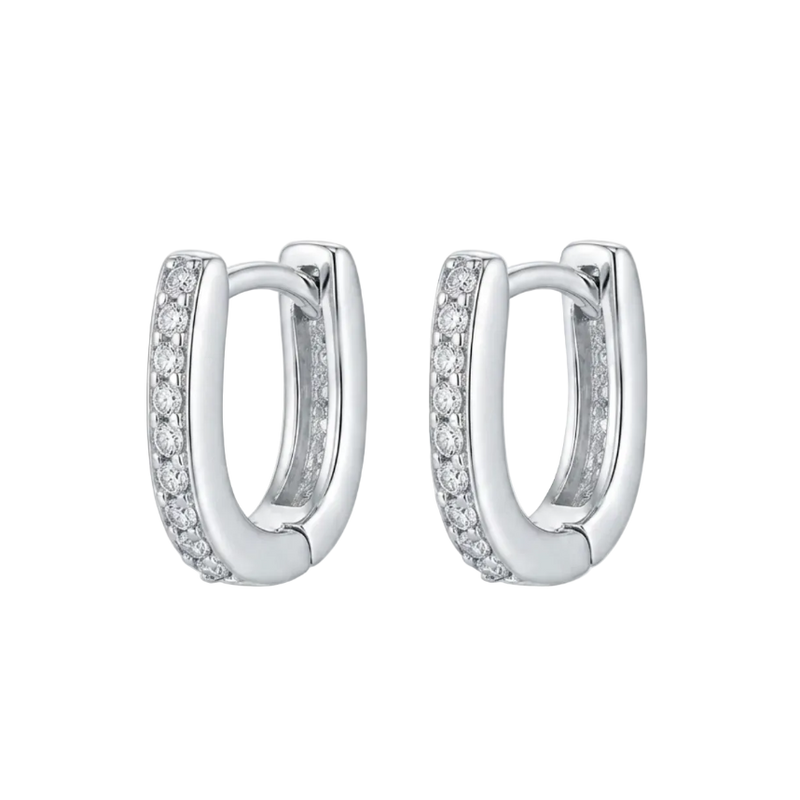 Pavé Huggie Earrings