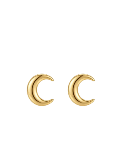 Selene Crescent Stud Earrings