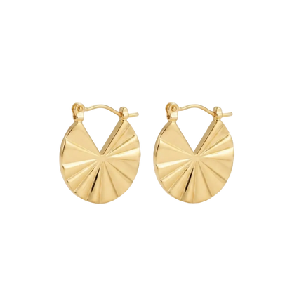 Solara Sunray Disc Earrings