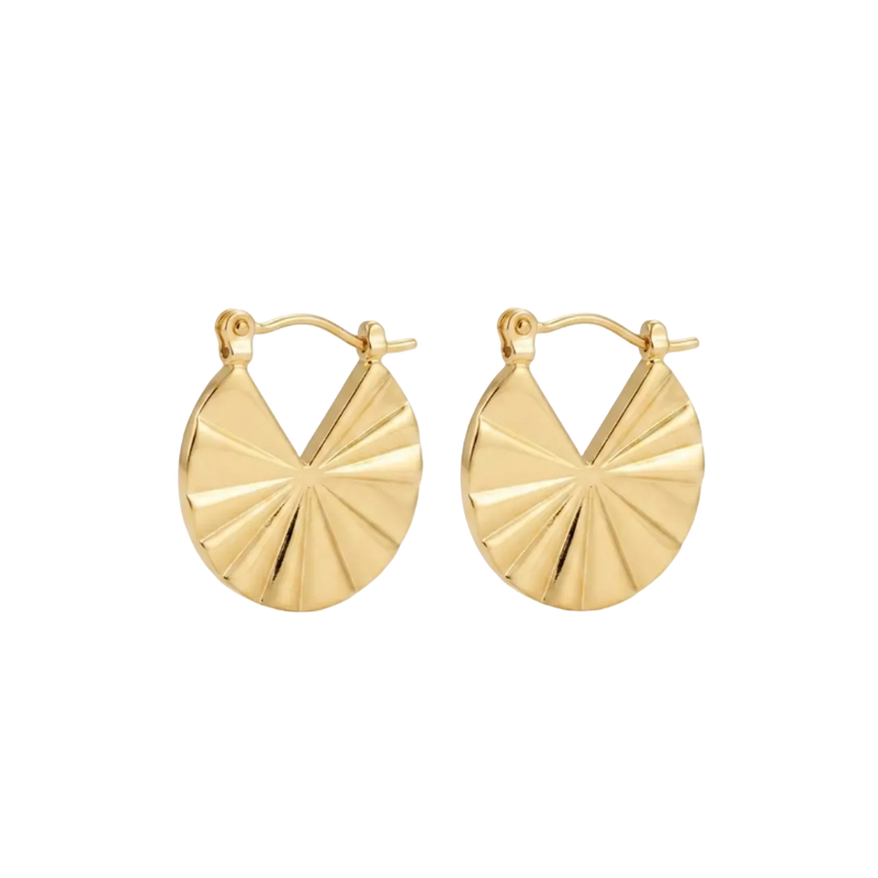 Solara Sunray Disc Earrings