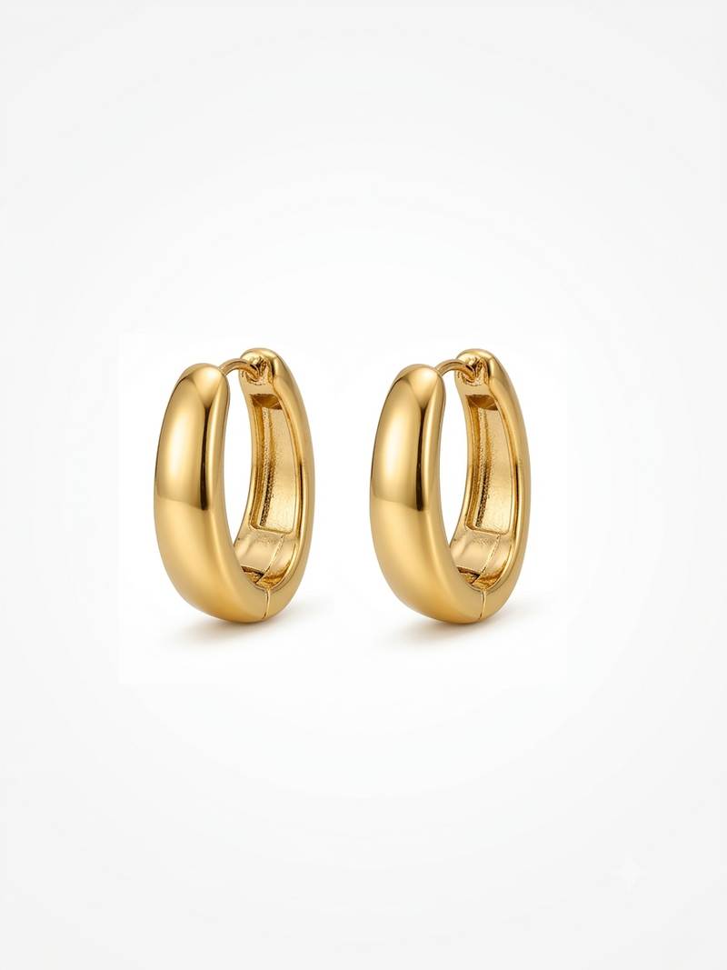 Monroe Chunky Huggie Earrings