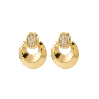 Aurielle Pavé Halo Earrings
